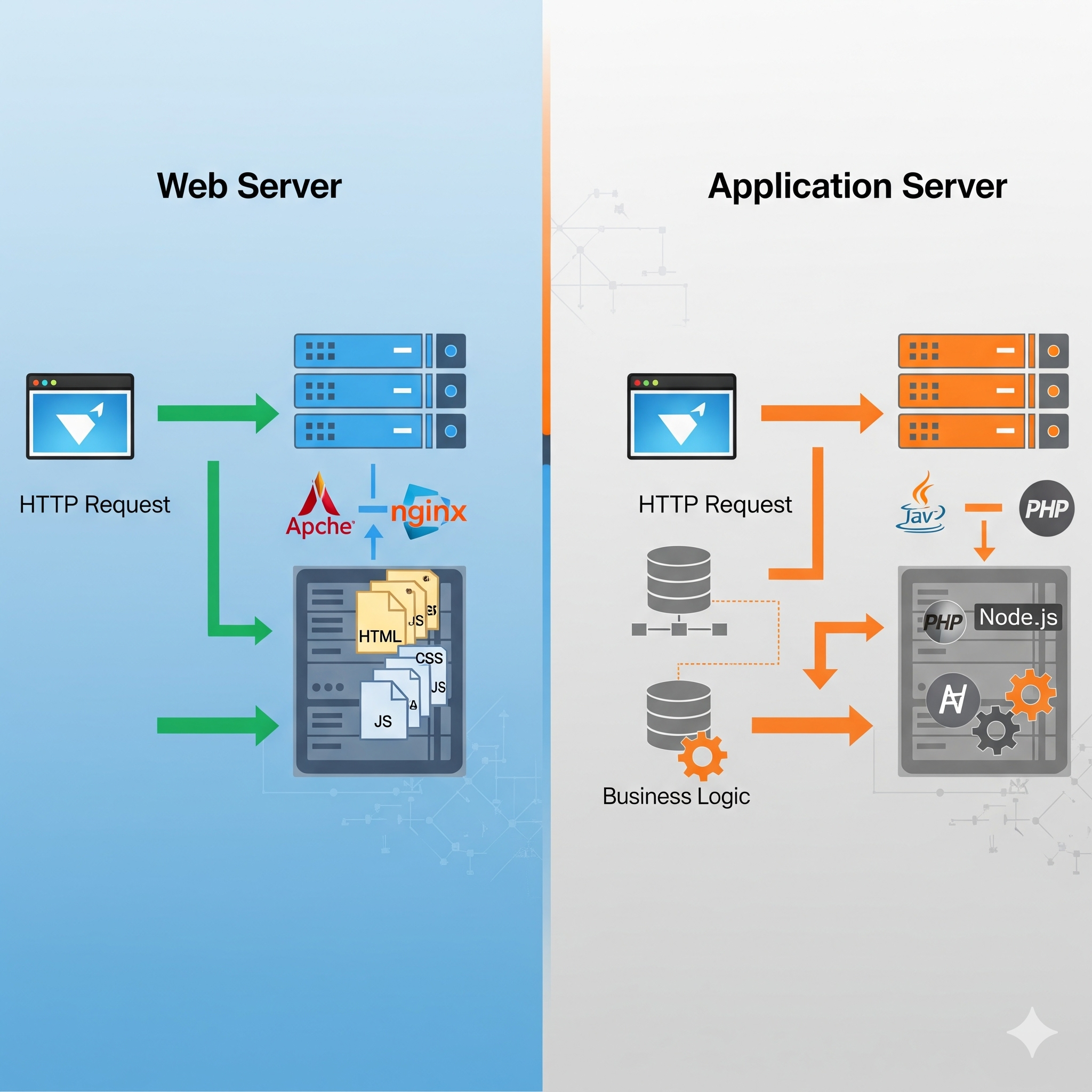 Web Server vs Application Server: Roles, Differences, and Use Cases